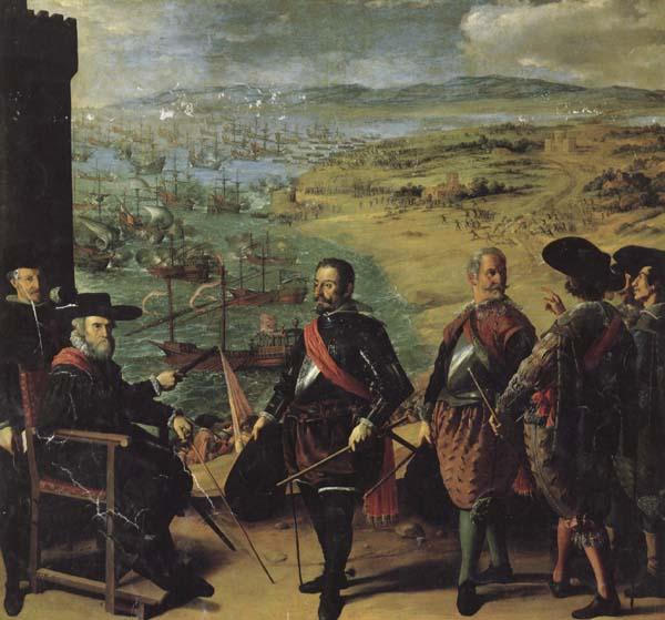 Francisco de Zurbaran The Defense of Cadiz Against the English oil painting image